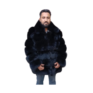 Genuine mens Faux Fur Coat