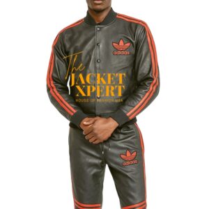 adidas leather tracksuit