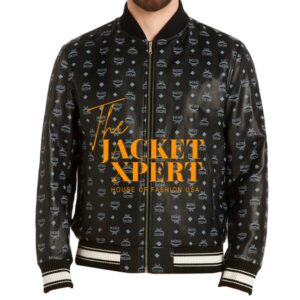 MCM black bomber jacket