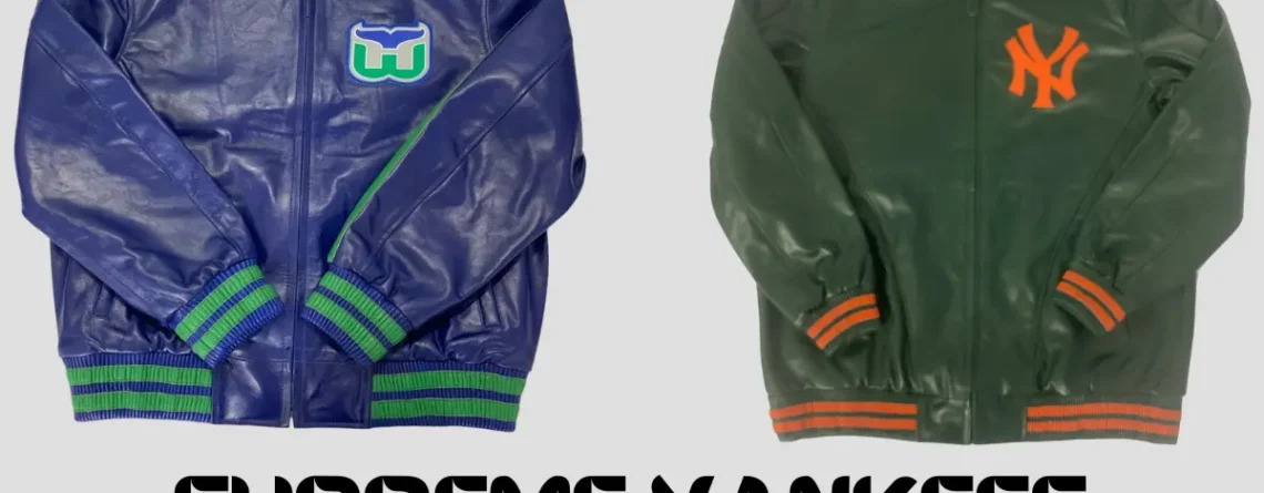 Supreme Yankees Leather Jacket