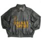 Black woven leather jacket with Supreme style by The Jacket Xpert.