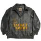 Black woven leather jacket with Supreme style by The Jacket Xpert.