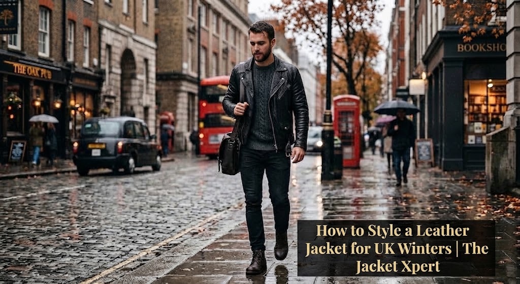 How to Style a Leather Jacket for UK Winters | The Jacket Xpert