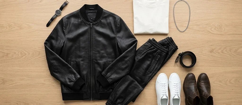 Discover 5 ways to style a leather tracksuit for a bold streetwear look — from casual daywear to elevated evening outfits, plus fit and care tips.